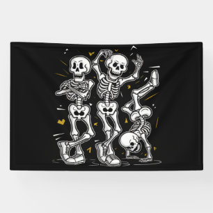 Dancing Skeletons Dance Challenge Halloween Banner