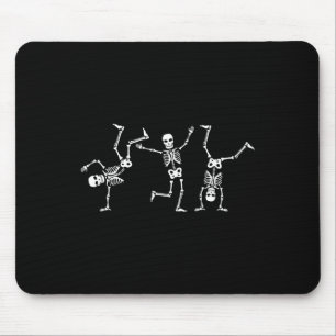 Dancing Skeletons Dance Challenge Halloween Scary Mouse Mat