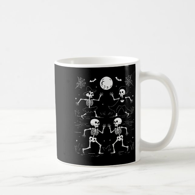 Dancing Skeletons Dance Challenge Kids Halloween Coffee Mug (Right)