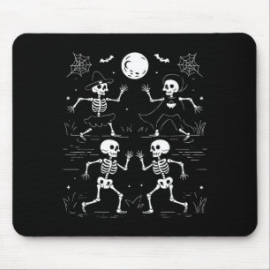 Dancing Skeletons Dance Challenge Kids Halloween Mouse Mat