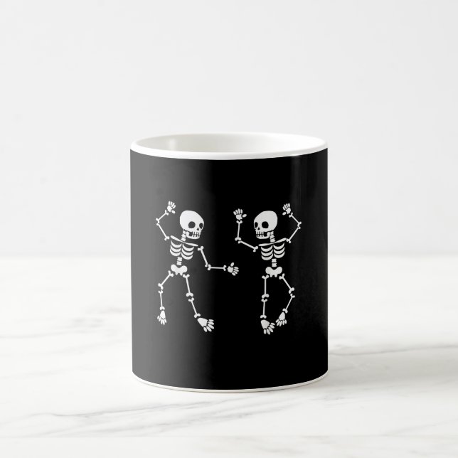 Dancing Skeletons Funny Dancing Lover Halloween Coffee Mug (Center)