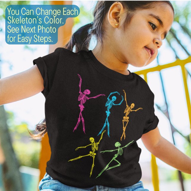 Dancing Skeletons Funny Spooky Ballerina Halloween T-Shirt (Creator Uploaded)