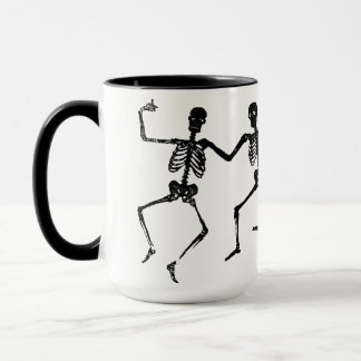 Dancing Skeletons Graphic – Vintage Woodcut Style  Mug