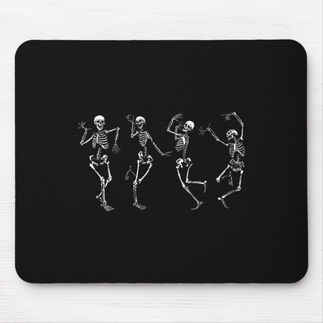 Dancing Skeletons Halloween Dance Of Death Macabre Mouse Mat (Front)