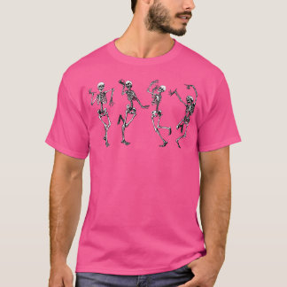 Dancing Skeletons Halloween Dance Of Death Macabre T-Shirt