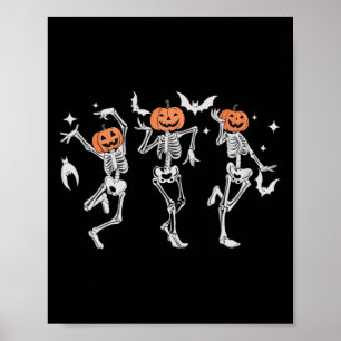 Dancing Skeletons - Halloween Dance Party  Poster