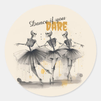 Dancing Skeletons Hallowe'en Dance Stickers