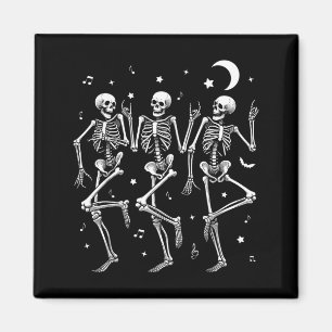Dancing Skeletons Halloween Funny Skeleton Dance Magnet