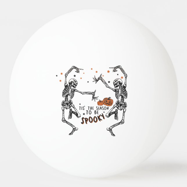Dancing Skeletons Halloween  Ping Pong Ball (Front)