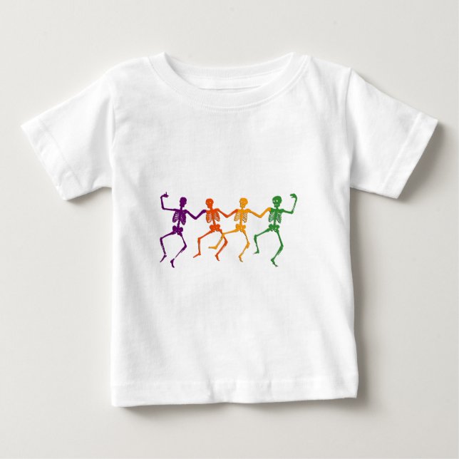 Dancing Skeletons Halloween Shirt (Front)
