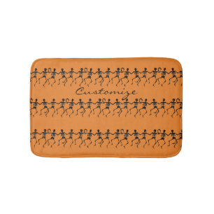 Dancing Skeletons Halloween Thunder_Cove Bath Mat
