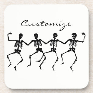 Dancing Skeletons Halloween Thunder_Cove Coaster
