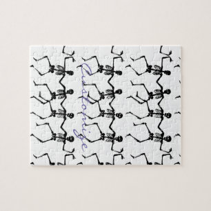 Dancing Skeletons Halloween Thunder_Cove Jigsaw Puzzle