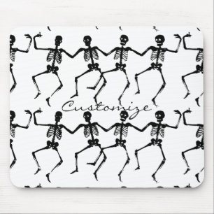 Dancing Skeletons Halloween Thunder_Cove Mouse Mat