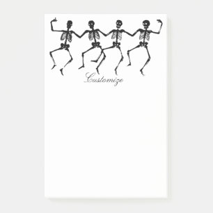 Dancing Skeletons Halloween Thunder_Cove Post-it Notes