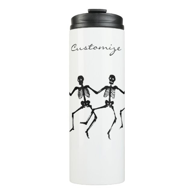 Dancing Skeletons Halloween Thunder_Cove Thermal Tumbler (Front)