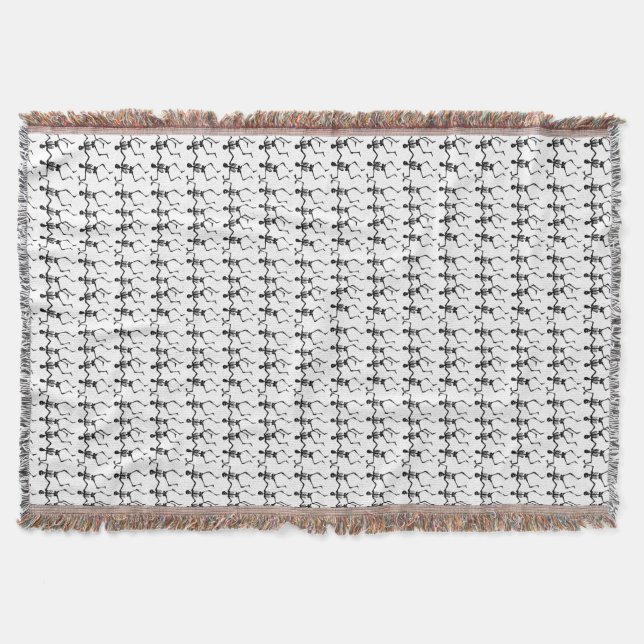 Dancing Skeletons Halloween Thunder_Cove Throw Blanket (Front)