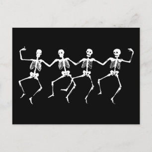 Dancing Skeletons II Postcard