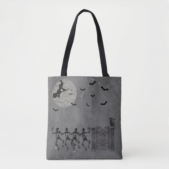 Dancing Skeletons In The Night Tote Bag (Front)