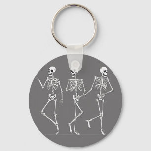 Dancing skeletons keychain