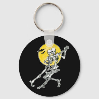 Dancing Skeletons Keychain