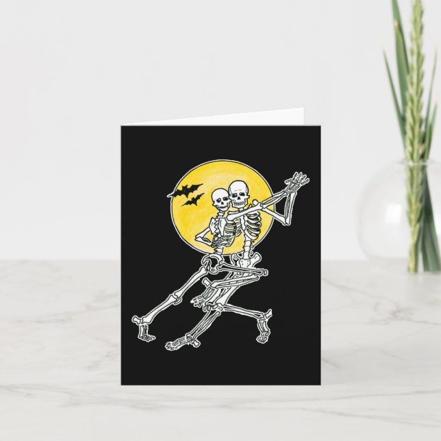 Dancing Skeletons Note Card (Front)