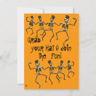 Dancing Skeletons Party Invitation