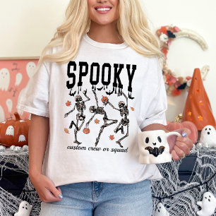 Dancing Skeletons Personalized Spooky Halloween T-Shirt