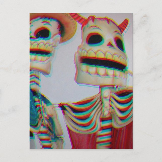 Dancing Skeletons Postcard (Front)