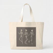 Dancing skeletons tote bag