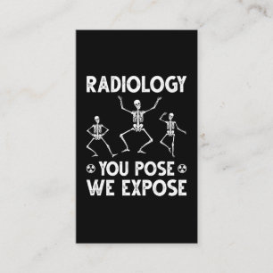 Dancing Skeletons Xray Radiology Humour Business Card