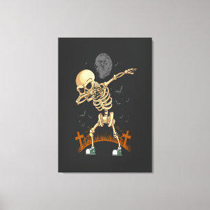 Dancing Skull Canvas Print