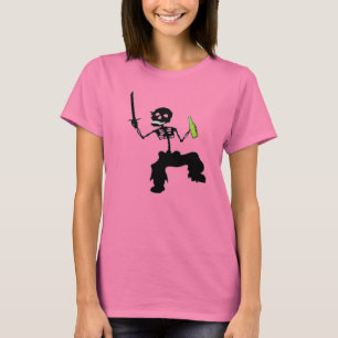 dancing skull green beer funny st. patrick's day T-Shirt