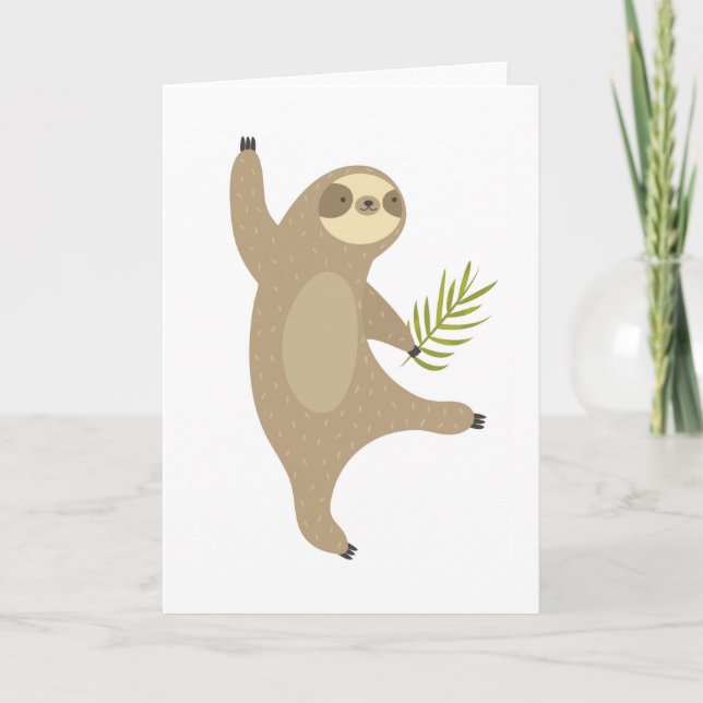 Dancing Sloth | Why Not? Card (Front)