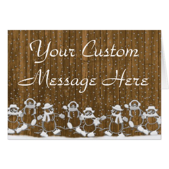 Dancing Snowmen Card