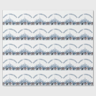 Dancing Snowmen Christmas Wrapping Paper