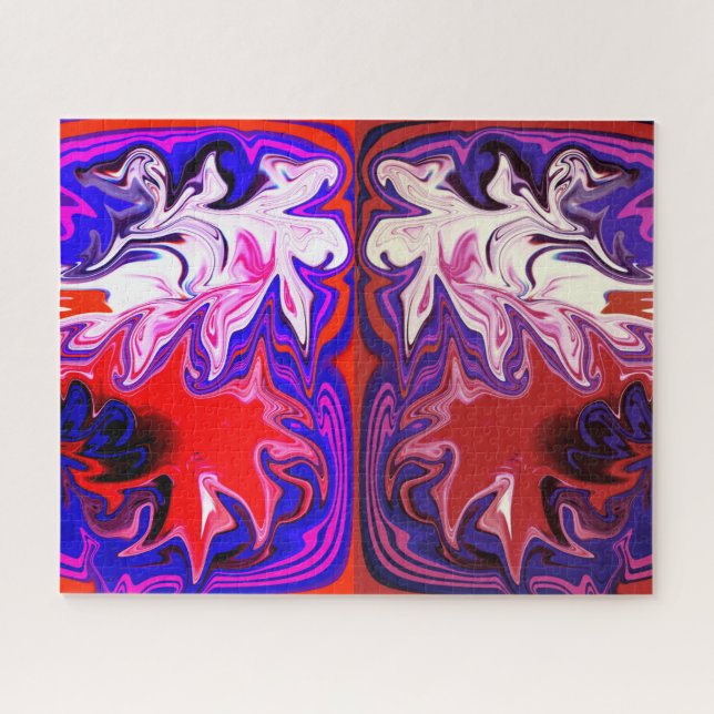 Dancing spirits abstract art jigsaw puzzle (Horizontal)