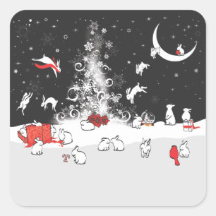 DANCING SQUARE STICKER