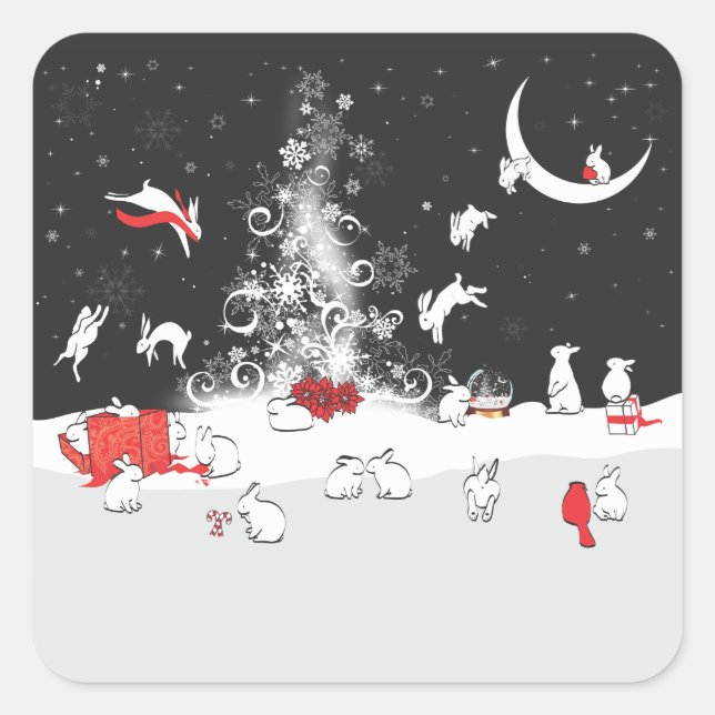 DANCING SQUARE STICKER (Front)