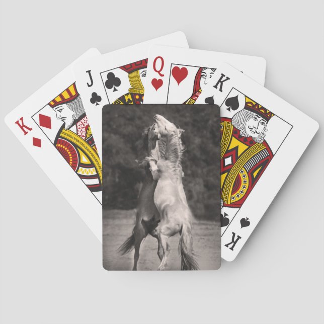 Dancing Stallions Playing Cards (Back)