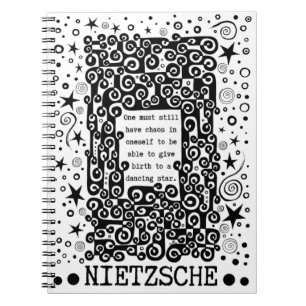 Dancing STAR quote by Nietzsche Notebook