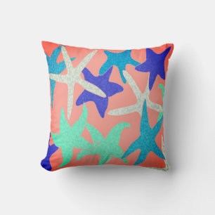 Dancing Starfish Throw Pillow
