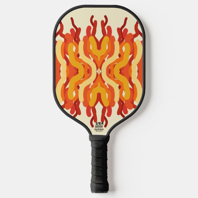 Dancing Sunburst Pop Of Colour Abstract Art Pickleball Paddle (Front)