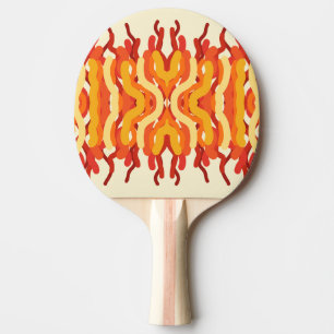 Dancing Sunburst Pop Of Colour Abstract Art Ping Pong Paddle