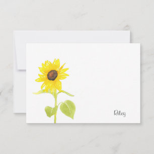 'Dancing Sunflower' Card