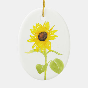 'Dancing Sunflower' Ceramic Tree Decoration