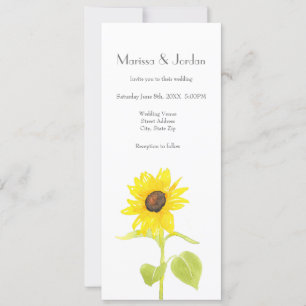 Dancing Sunflower Invitation