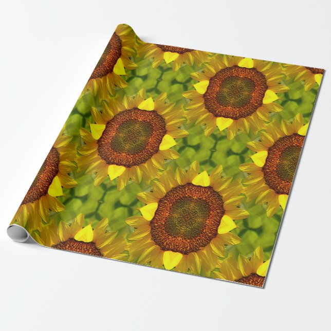 Dancing Sunflowers... Wrapping Paper (Unrolled)