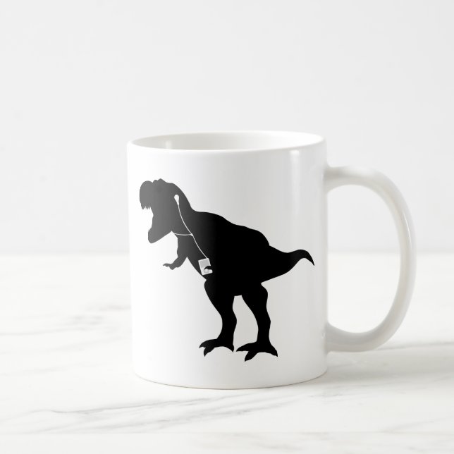Dancing T-Rex design Coffee Mug (Right)