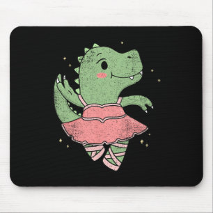 Dancing T-rex Dinosaur Llerina For Llet Dancer Vin Mouse Mat